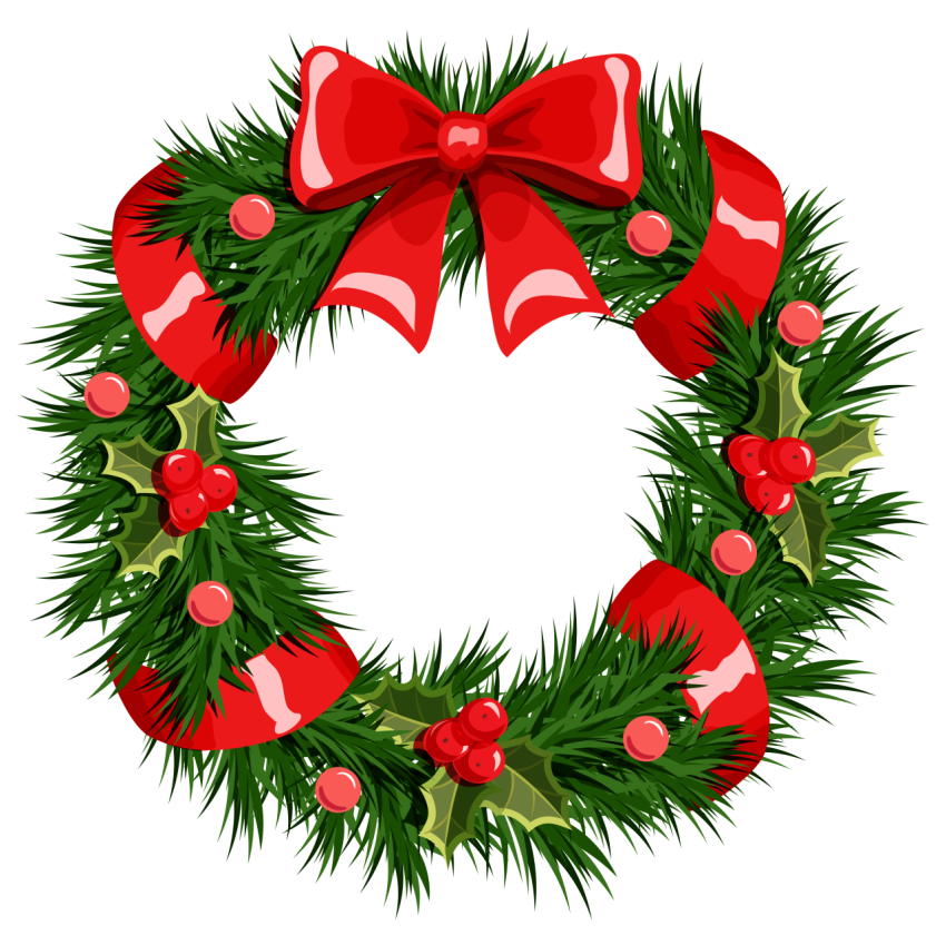 Green Christmas-themed wreath illustration, Wreath Christmas Garland, Christmas Wreath, leaf, decor png