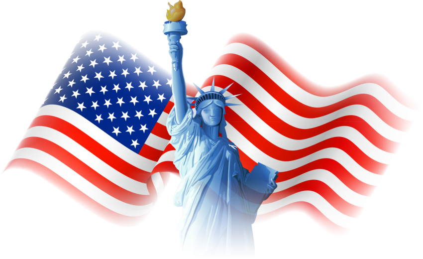 Statue of Liberty and USA flag art, United States Declaration of Independence Flag of the United States Independence Day, USA, flag, independence Day png