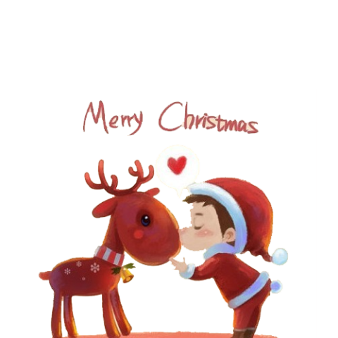 Christmas decoration Santa Claus's reindeer iPhone 7, Boy Merry Christmas Reindeer, mammal, vertebrate png