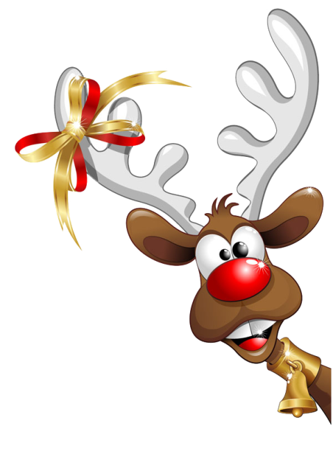 Reindeer illustration, Santa Claus Christmas Humour, Christmas Reindeer, antler, mammal png