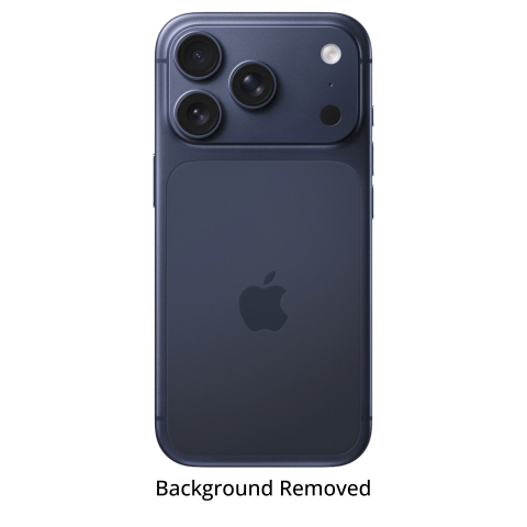 Deep Blue iPhone 17 Pro In Back View Position
