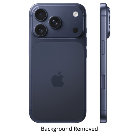 Deep Blue iPhone 17 Pro In Back and Side View