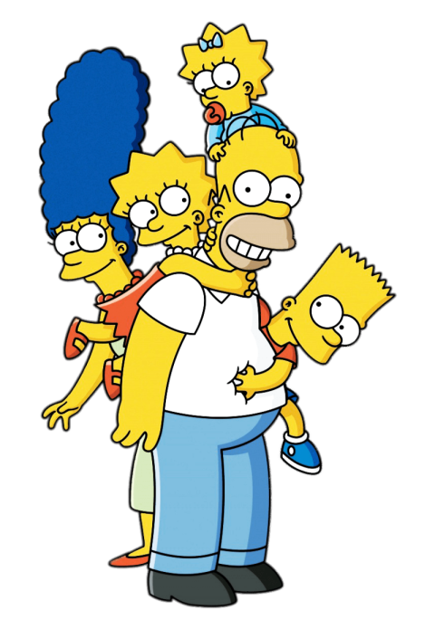 The Simpsons Characters, Iconic Animation, Pop Culture PNG