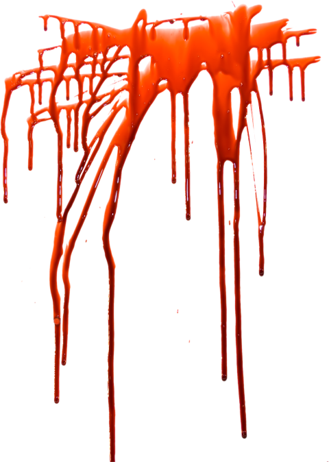 Blood splashes PNG image with transparent background
